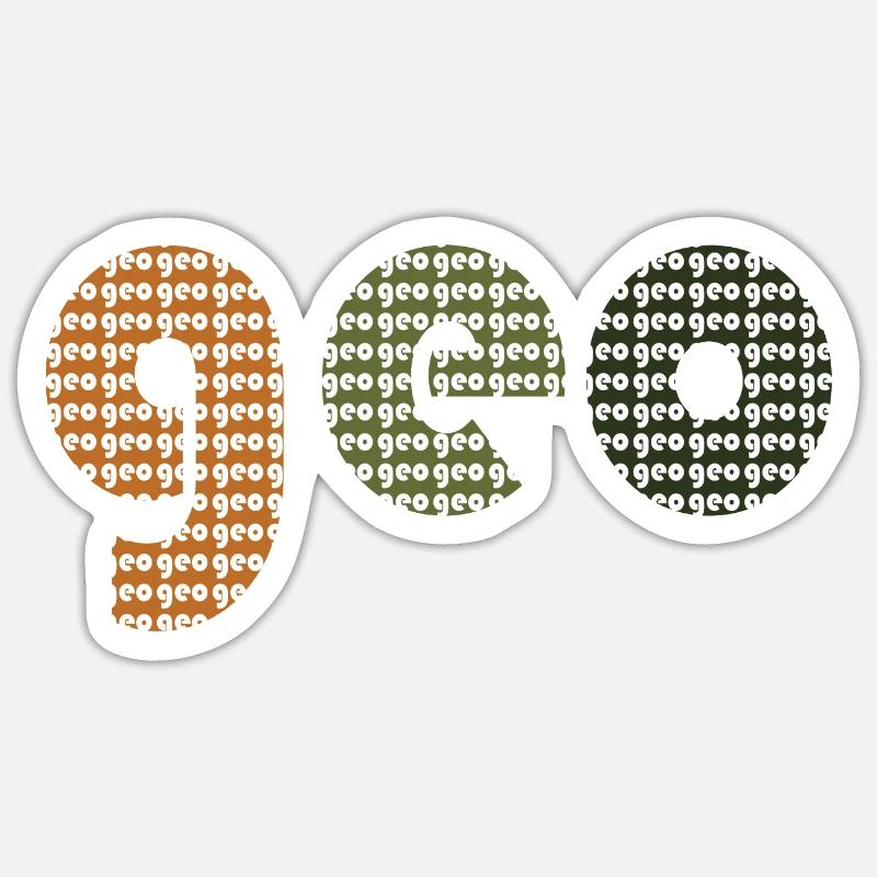 Geo Sticker Größe S (10 x 10 cm)