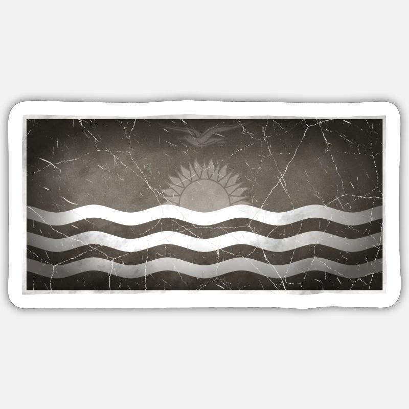 Kiribati - Sticker size S (10 x 10 cm) - white matte