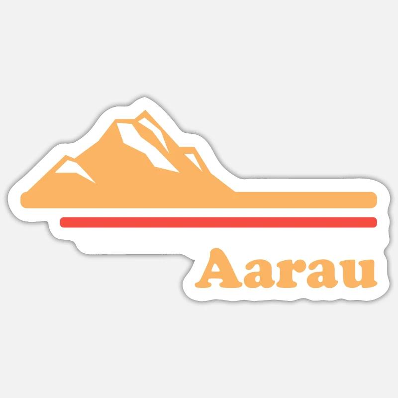 Aarau - Sticker taille S (10 x 10 cm) - blanc mat