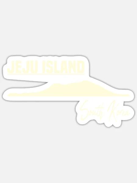 Jeju Island South Korea - Sticker Größe S (10 x 10 cm) - Mattweiß