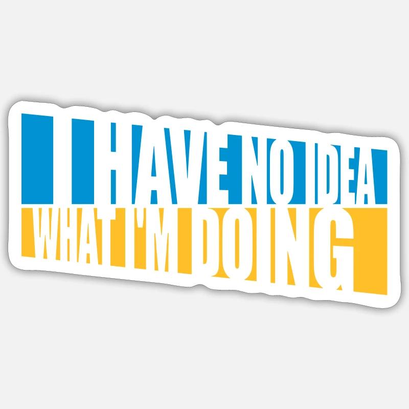 Aucune idée Sticker taille S (10 x 10 cm)