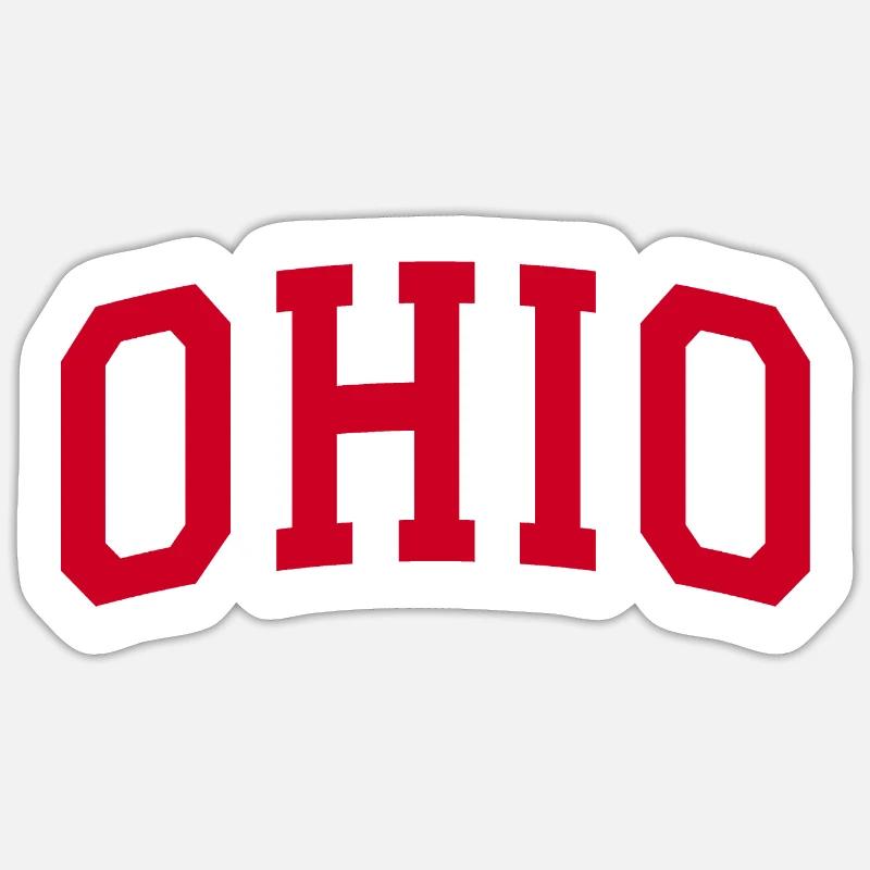 ohio - Sticker Größe S (10 x 10 cm) - Mattweiß