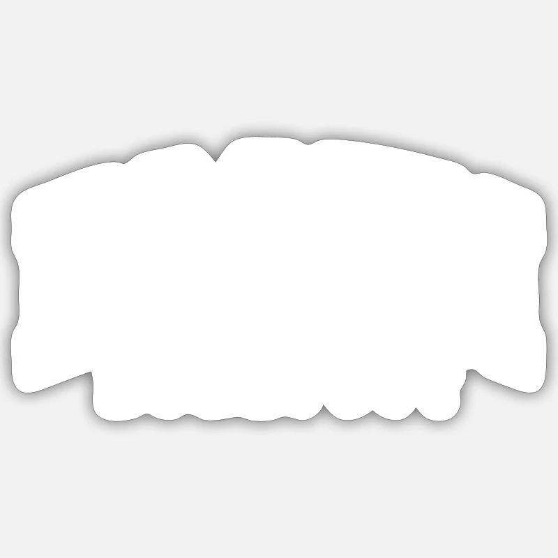 Essen - Sticker Größe S (10 x 10 cm) - Mattweiß