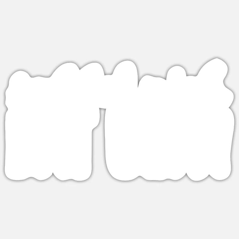 Sabbel nich, dat geit! White - Sticker size S (10 x 10 cm) - white matte