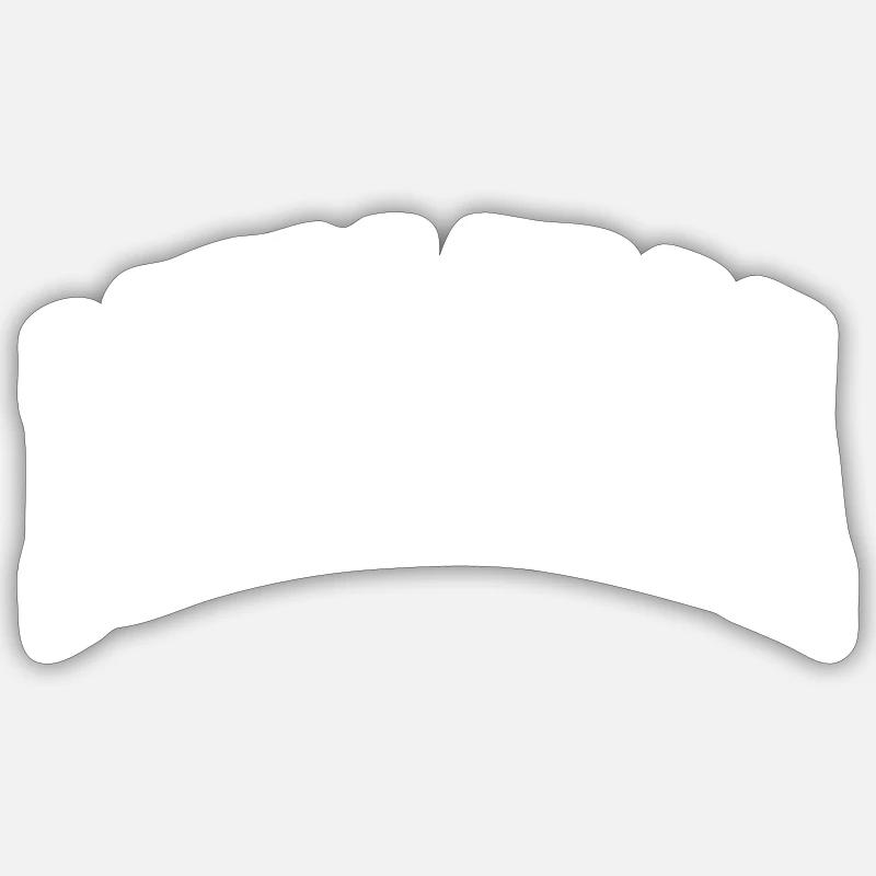 Majorque - Sticker taille S (10 x 10 cm) - blanc mat