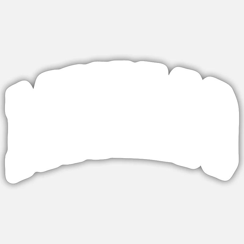 Monaco - Sticker size S (10 x 10 cm) - white matte