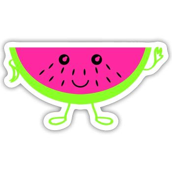 Melon - Sticker size S (10 x 10 cm) - white matte - Front
