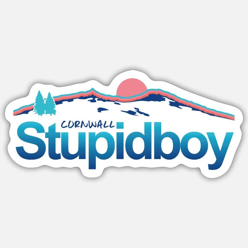 Stupid Boy Rough Tor Cornwall Sticker size S (10 x 10 cm)