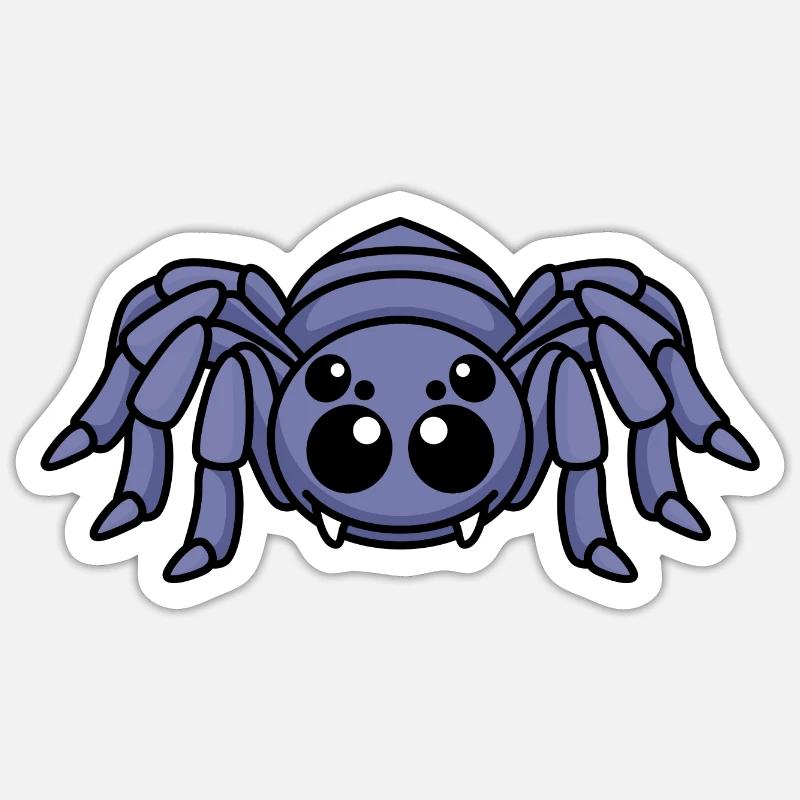 Tarantula Comic Animal - Sticker size S (10 x 10 cm) - white matte