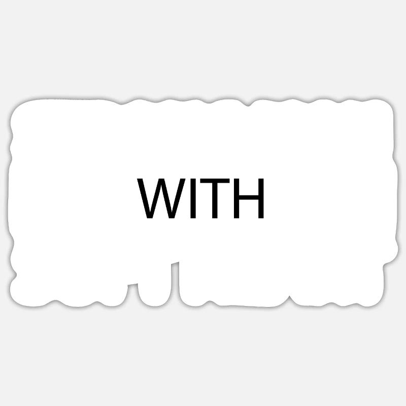 starker Mann mit weichem Herz - Sticker Größe S (10 x 10 cm) - Mattweiß
