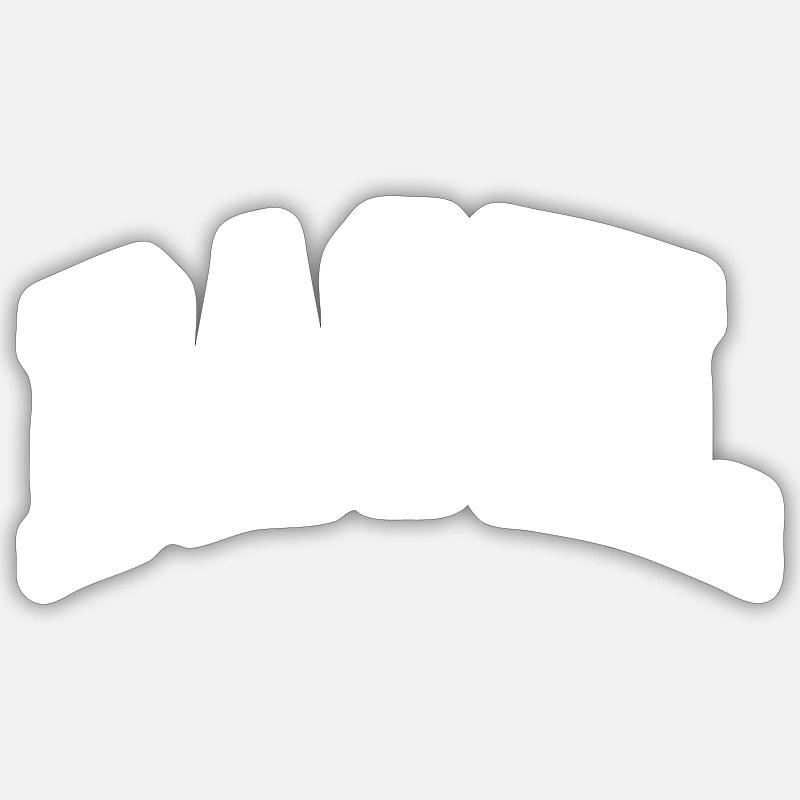 Basel - Sticker size S (10 x 10 cm) - white matte