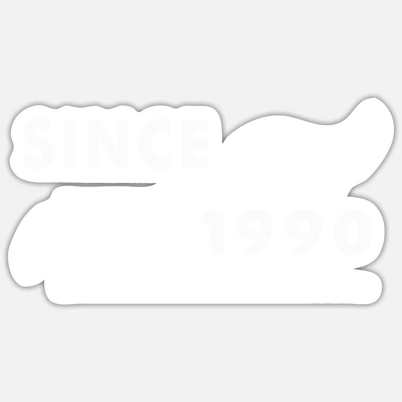 SINCE 1990 Sticker size S (10 x 10 cm)