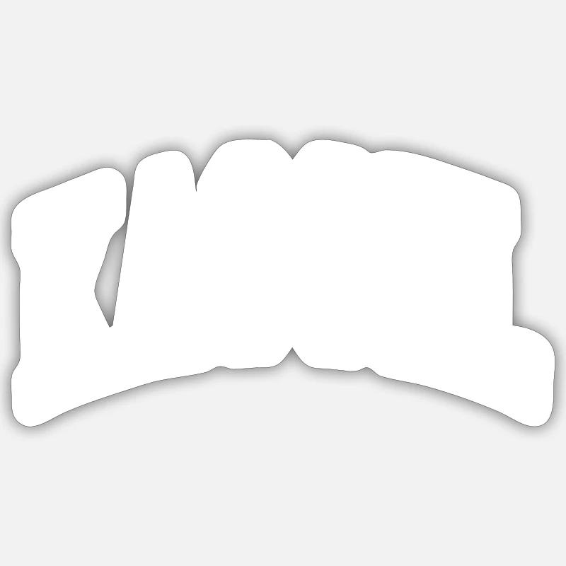 Kassel - Sticker Größe S (10 x 10 cm) - Mattweiß