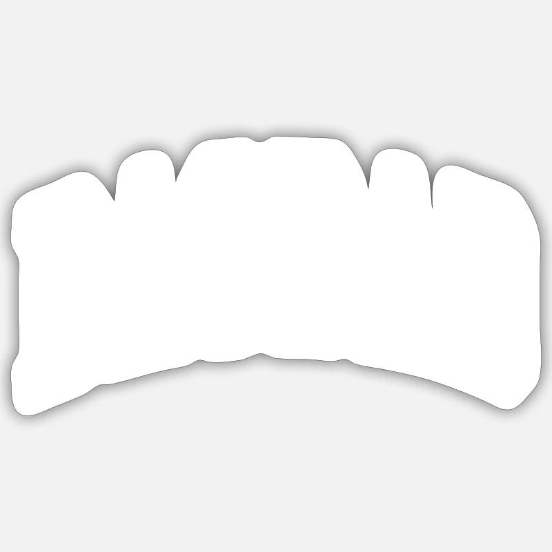 Bagdad - Sticker taille S (10 x 10 cm) - blanc mat
