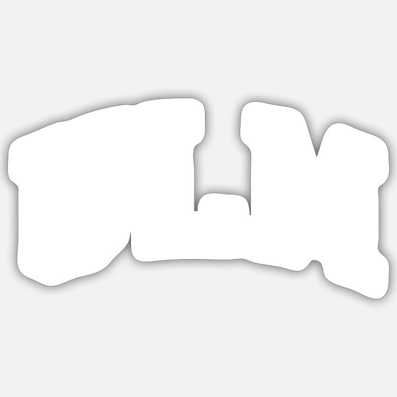 Ulm - Sticker size S (10 x 10 cm) - white matte