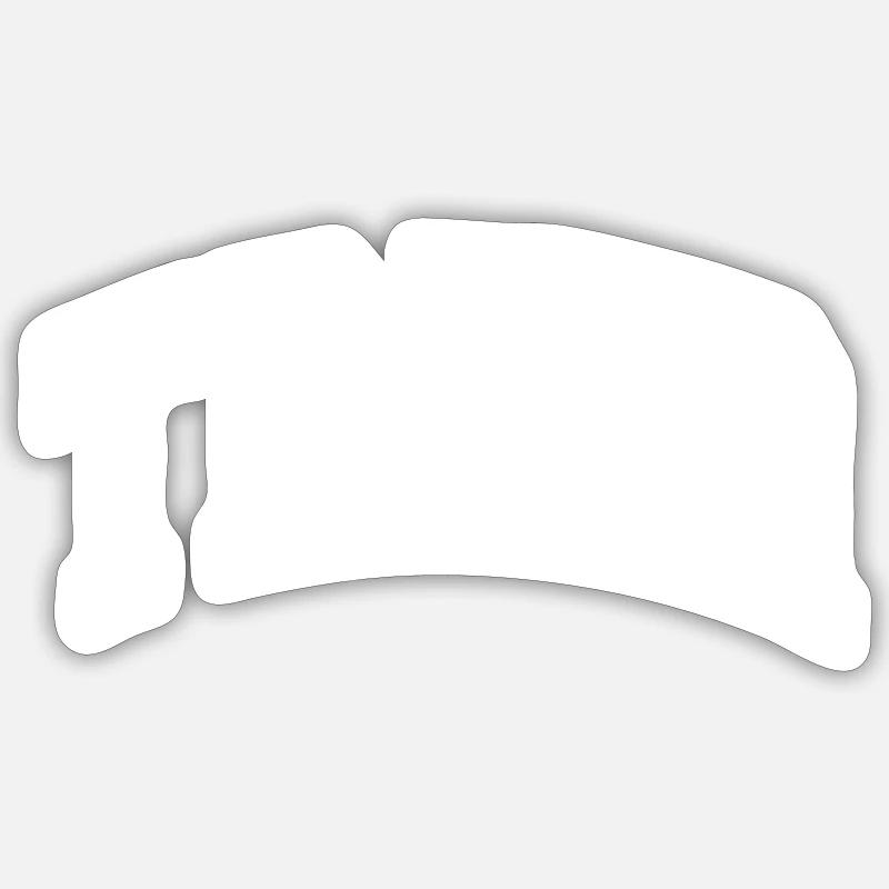 Trèves - Sticker taille S (10 x 10 cm) - blanc mat