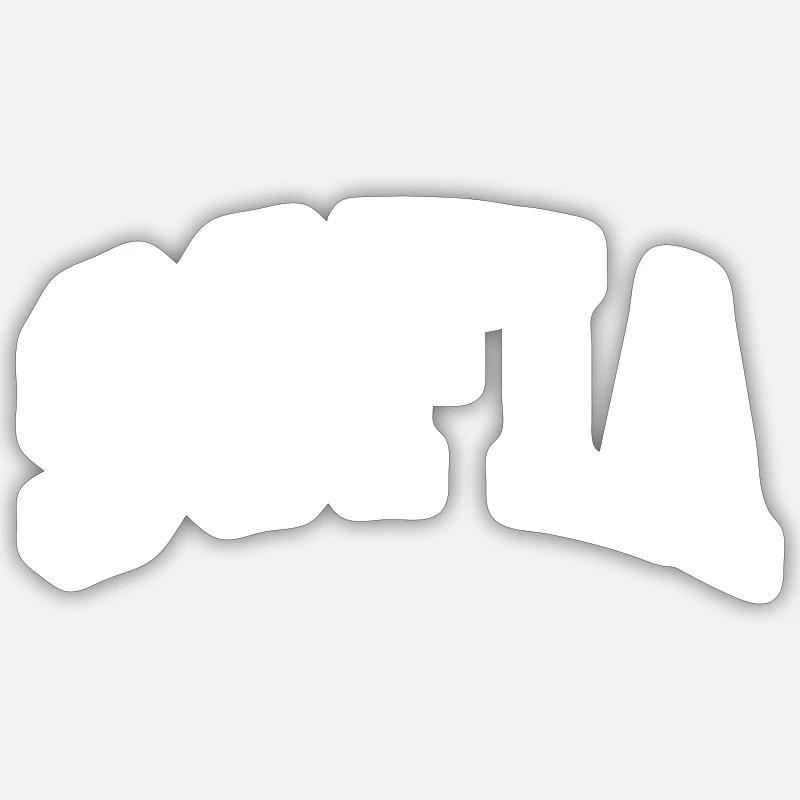 Sofia - Sticker Größe S (10 x 10 cm) - Mattweiß