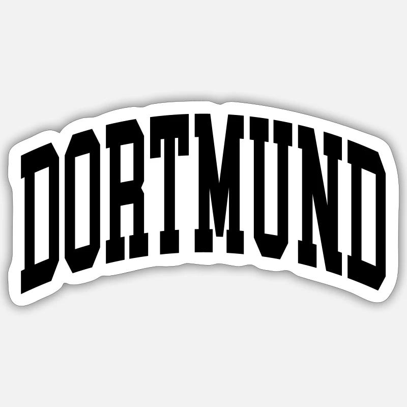 Dortmund - Sticker Größe S (10 x 10 cm) - Mattweiß