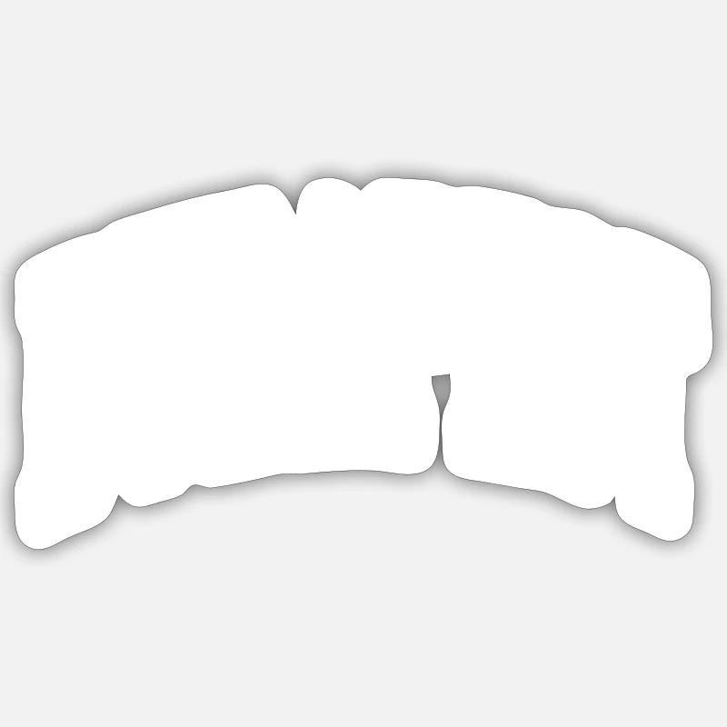 Budapest - Sticker taille S (10 x 10 cm) - blanc mat