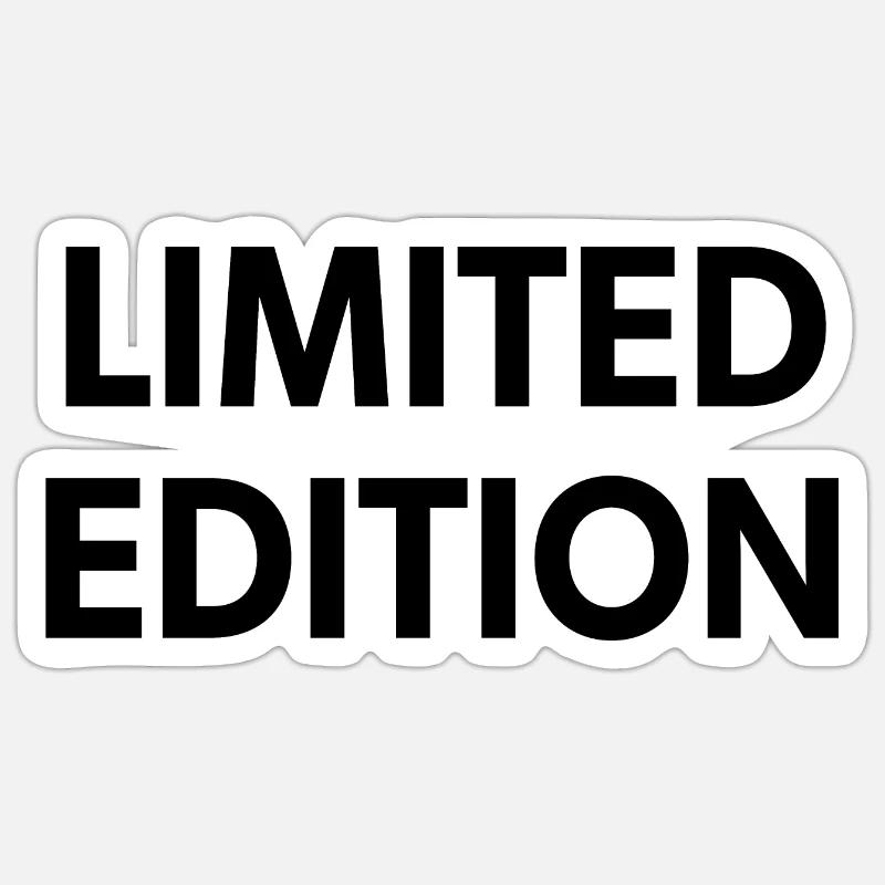 Edition Limitée - Texte noir - Sticker taille S (10 x 10 cm) - blanc mat