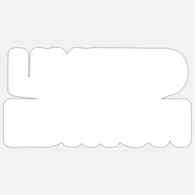 Edition Limitée - Texte blanc Sticker taille S (10 x 10 cm)