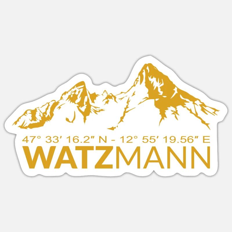 Watzmann GPS coordinates Latitude Longitude Sticker size S (10 x 10 cm)