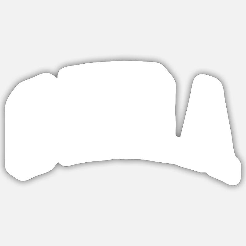 Gera - Sticker taille S (10 x 10 cm) - blanc mat