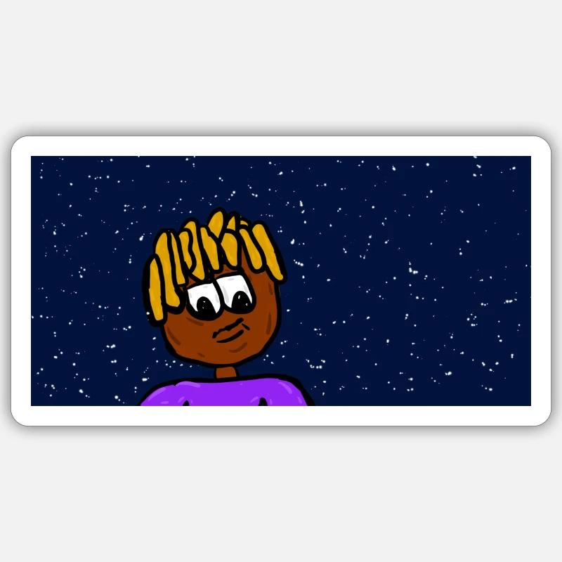 Rapper in Universe Sticker Größe S (10 x 10 cm)