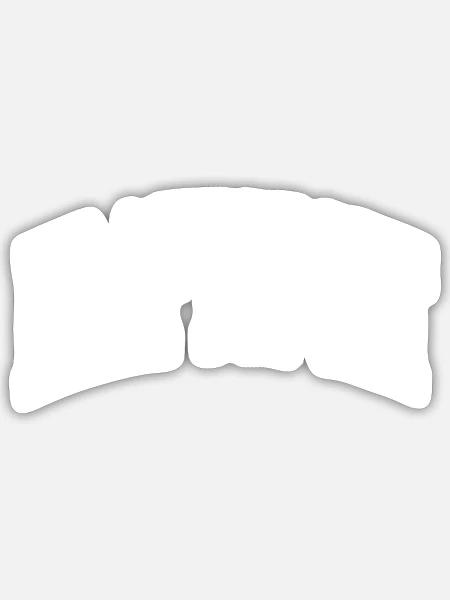 Kraftsport - Sticker Größe S (10 x 10 cm) - Mattweiß
