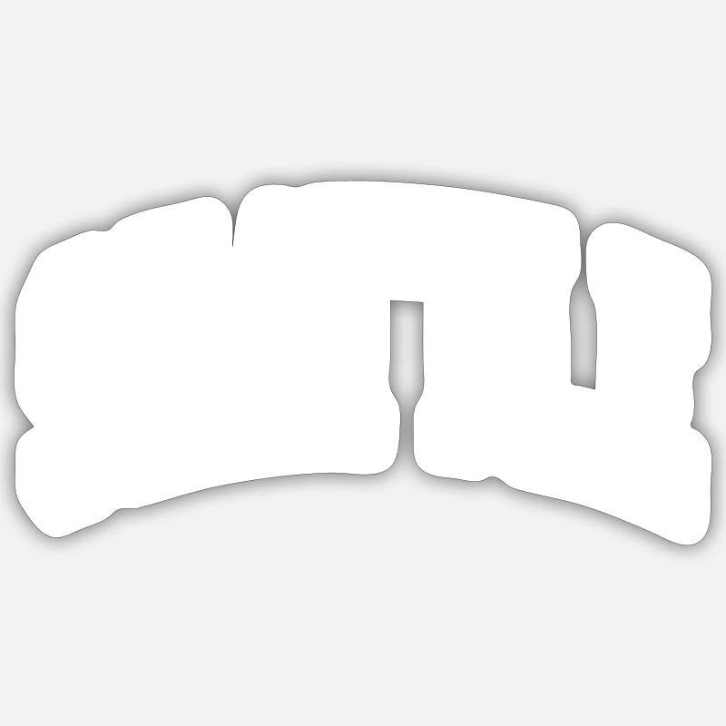 Seattle - Sticker taille S (10 x 10 cm) - blanc mat