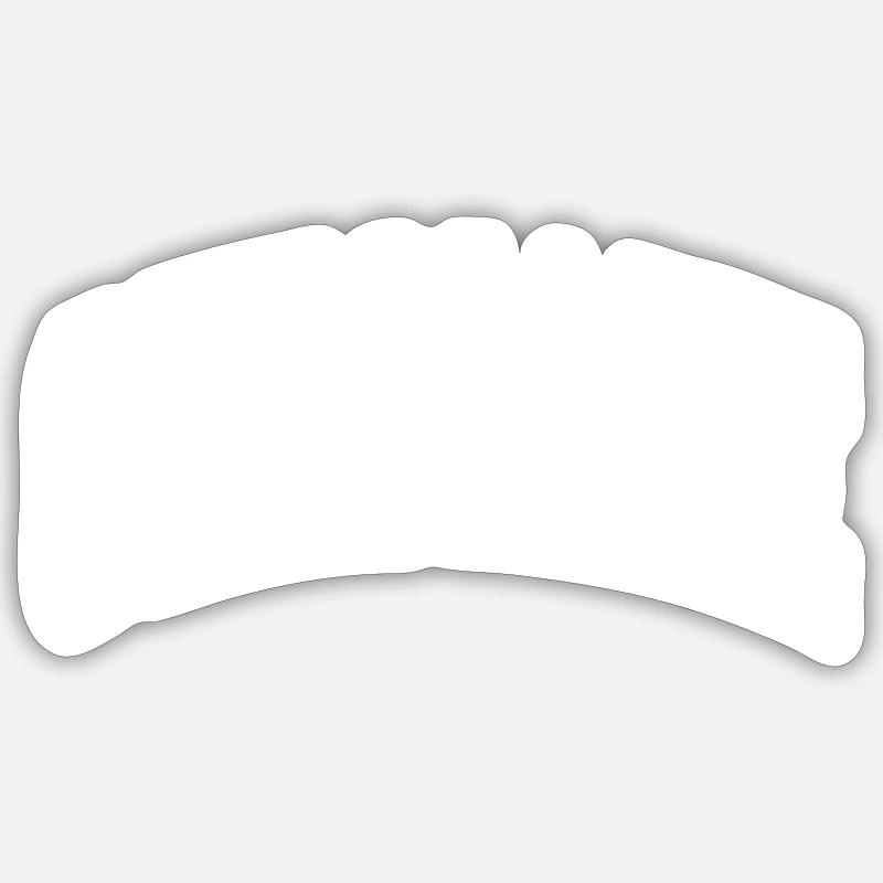 Germane - Sticker Größe S (10 x 10 cm) - Mattweiß