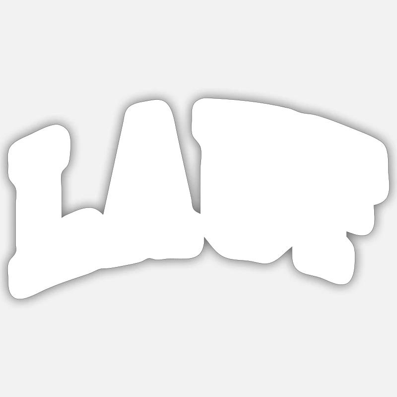 Courir - Sticker taille S (10 x 10 cm) - blanc mat