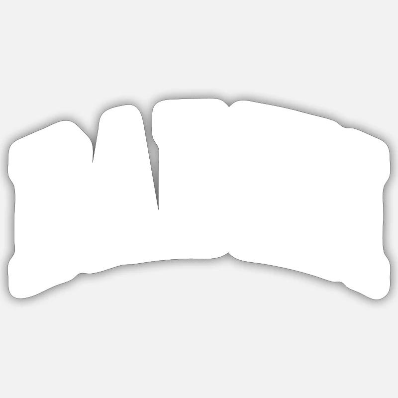Se baigner - Sticker taille S (10 x 10 cm) - blanc mat