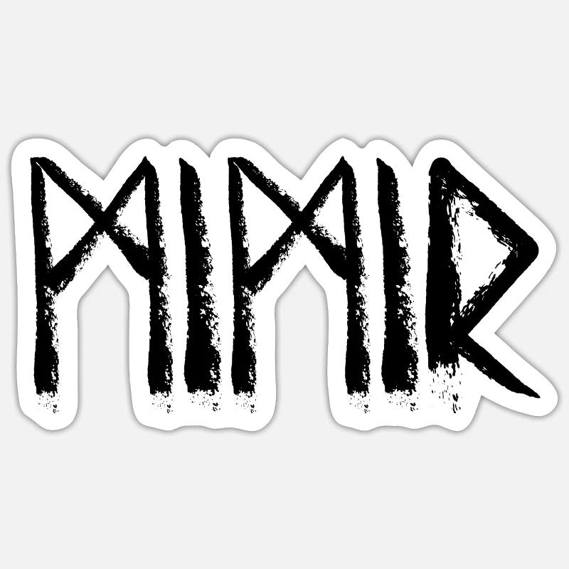 Mimir Runic Language Sticker size S (10 x 10 cm)