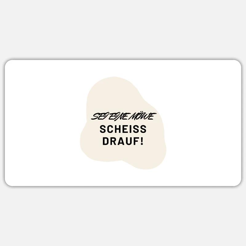 Sei eine Möwe! Sticker Größe S (10 x 10 cm)