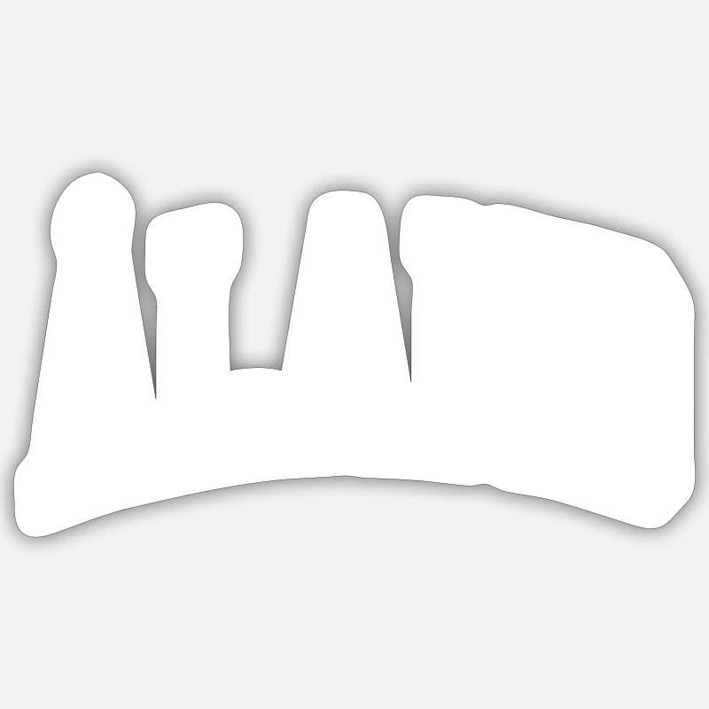 Aland - Sticker Größe S (10 x 10 cm) - Mattweiß