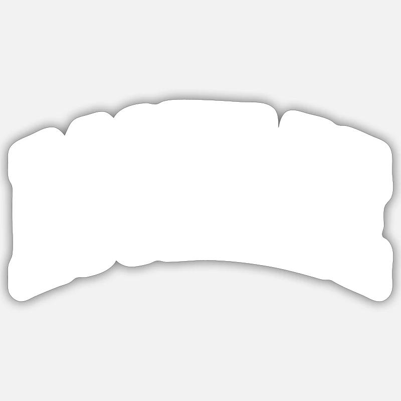 Roskilde - Sticker size S (10 x 10 cm) - white matte