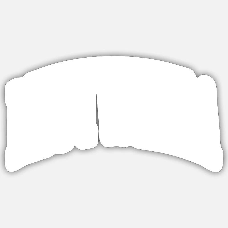 Mittweida - Sticker taille S (10 x 10 cm) - blanc mat