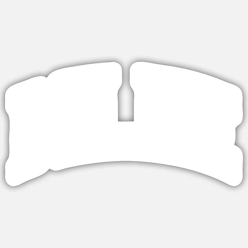 Belize - Sticker taille S (10 x 10 cm) - blanc mat