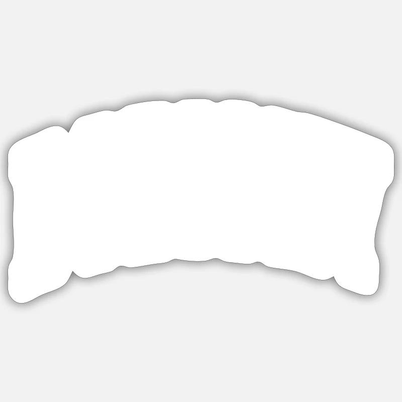 Bobigny - Sticker Größe S (10 x 10 cm) - Mattweiß