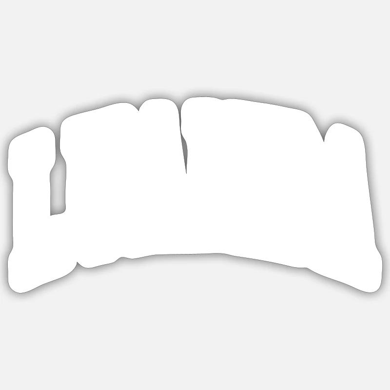 Luanda - Sticker taille S (10 x 10 cm) - blanc mat