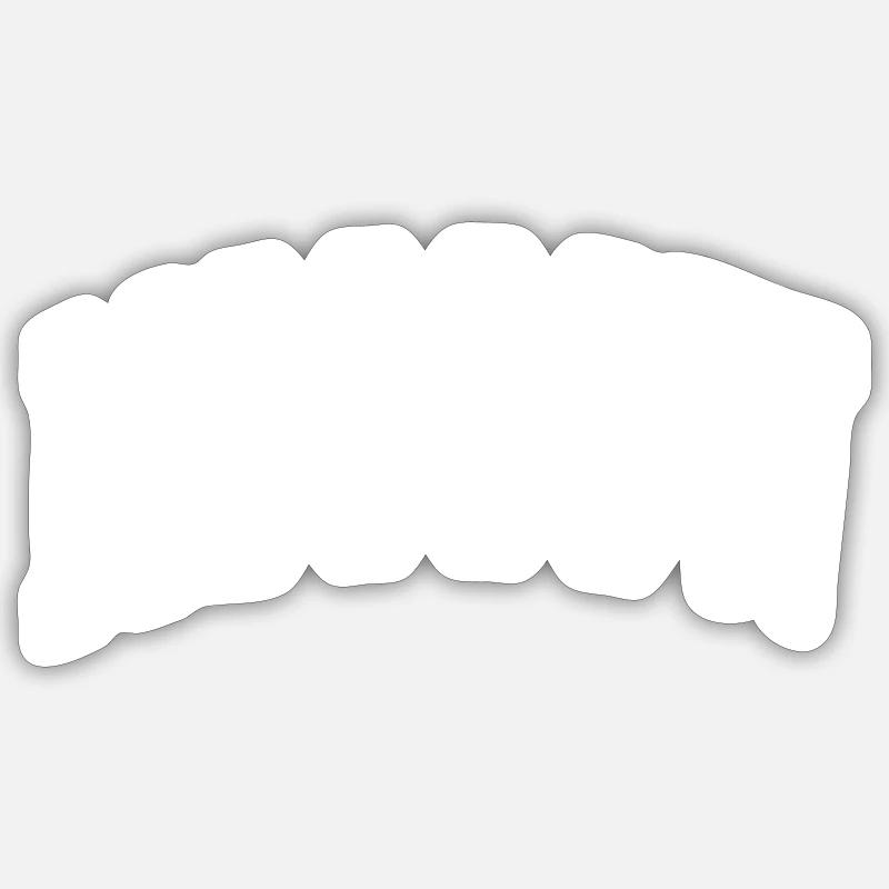 Moscou - Sticker taille S (10 x 10 cm) - blanc mat
