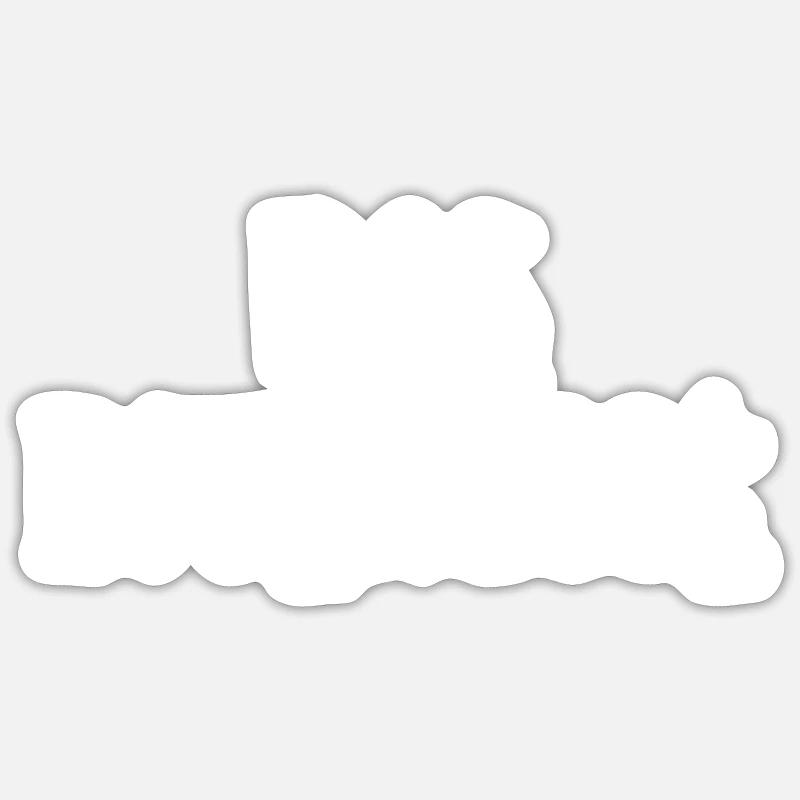 pas intéressé - Sticker taille S (10 x 10 cm) - blanc mat