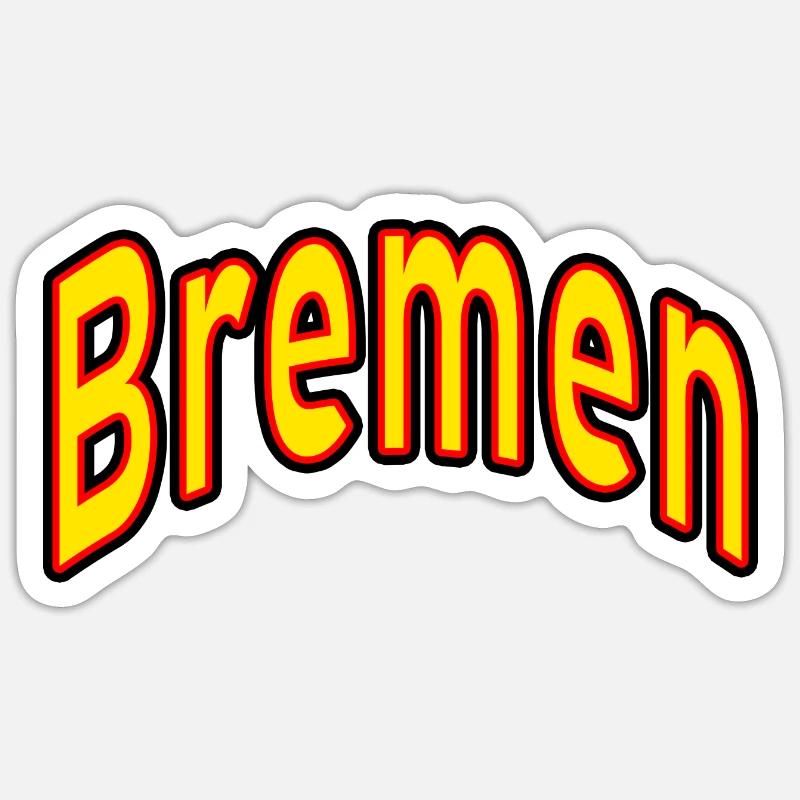 bremen - Sticker Größe S (10 x 10 cm) - Mattweiß