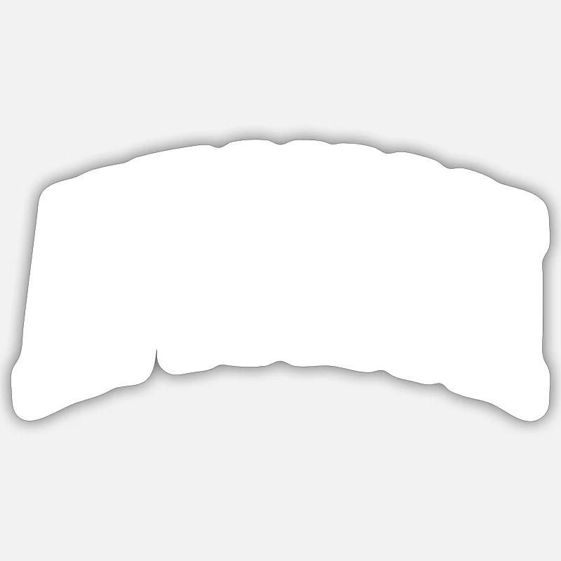 Avignon - Sticker taille S (10 x 10 cm) - blanc mat