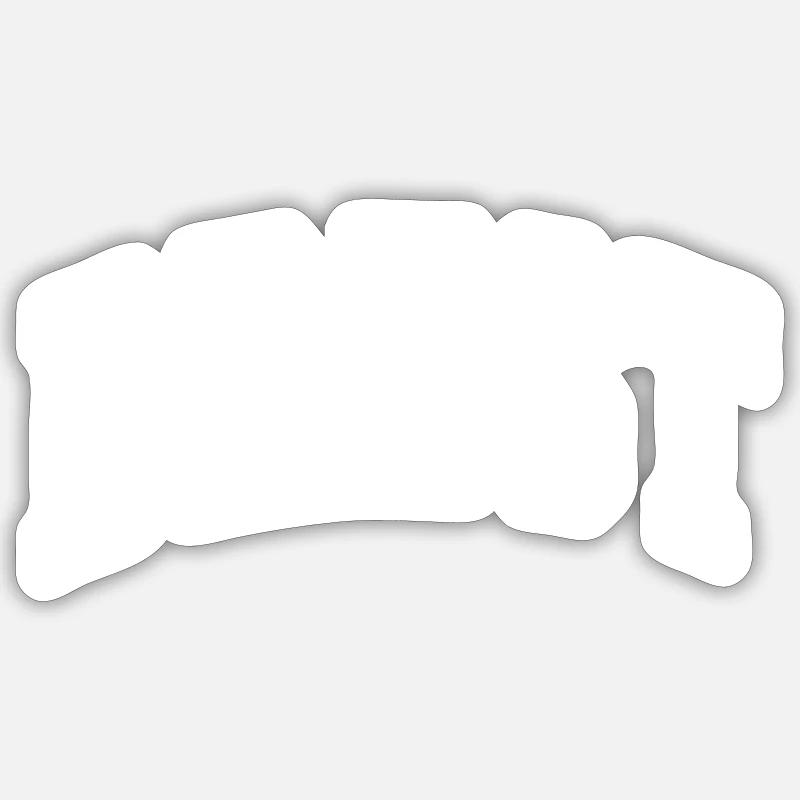 Brest - Sticker Größe S (10 x 10 cm) - Mattweiß
