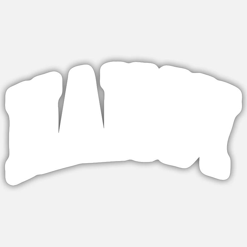 Nancy - Sticker size S (10 x 10 cm) - white matte