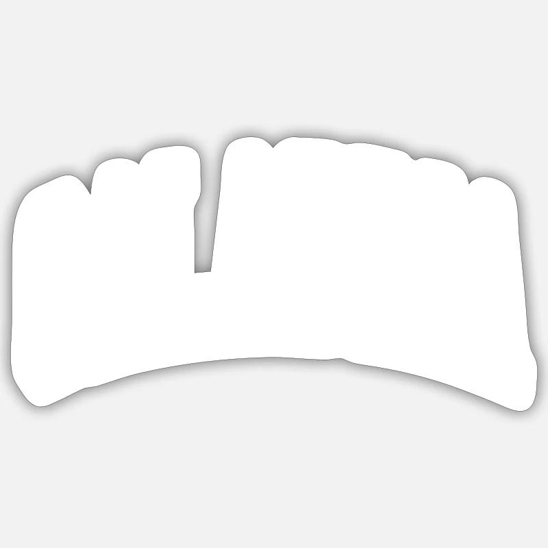 Kalabrien - Sticker Größe S (10 x 10 cm) - Mattweiß