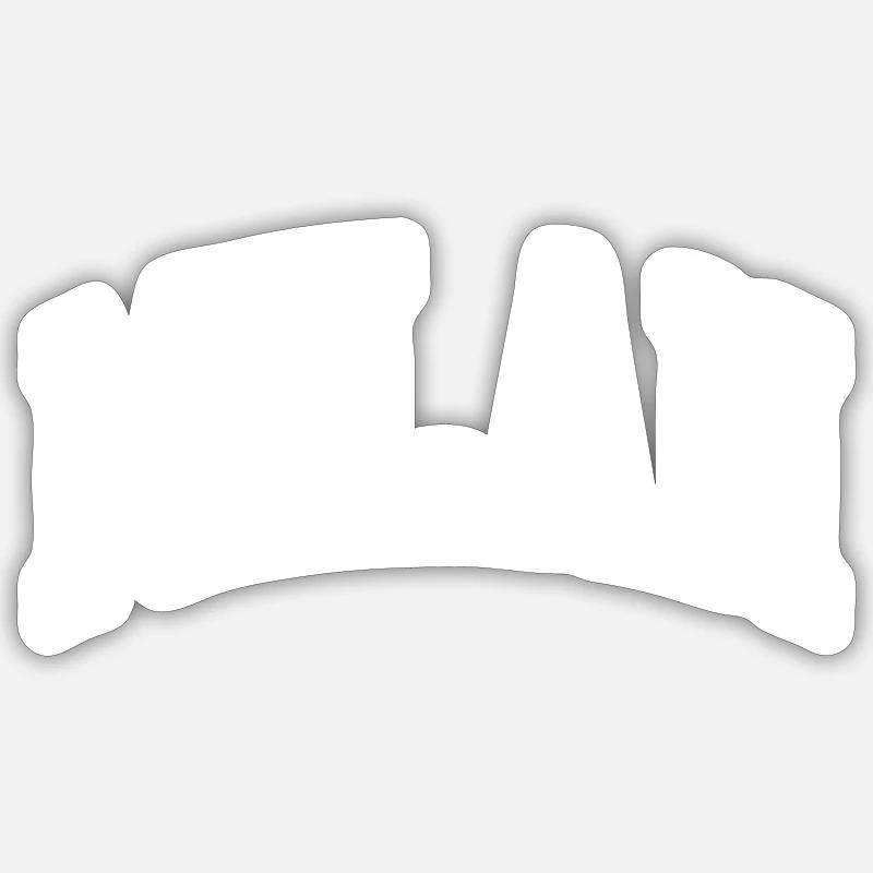 Milan - Sticker taille S (10 x 10 cm) - blanc mat
