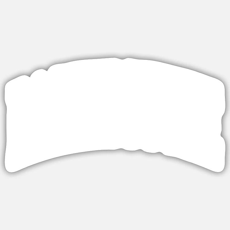 Basingstoke - Sticker taille S (10 x 10 cm) - blanc mat